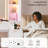 59.1" Fluted Wood Makeup Vanity Desk With Mirror And Led Lights, Large Vanity Dressing Table, 8 Drawers, 2 Glass Cabinets, With Charging Station-1806590210