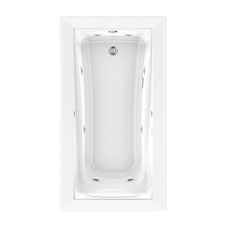 Baignoire de tourbillon à chute 66" x 36" Green Tea, Arctique