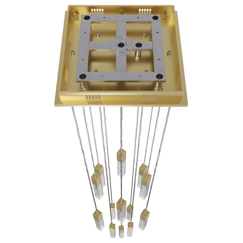 Original Glacier 13 - Light Pendant, Brushed Brass