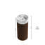 Meuble-lavabo cylindrique autoportant avec lavabo à surface solide et armoire texturée 3D grain de bois Lumisphere-132461497-132461492