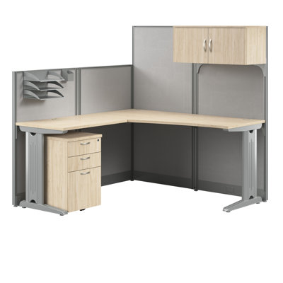 Bureau en poste de travail en L