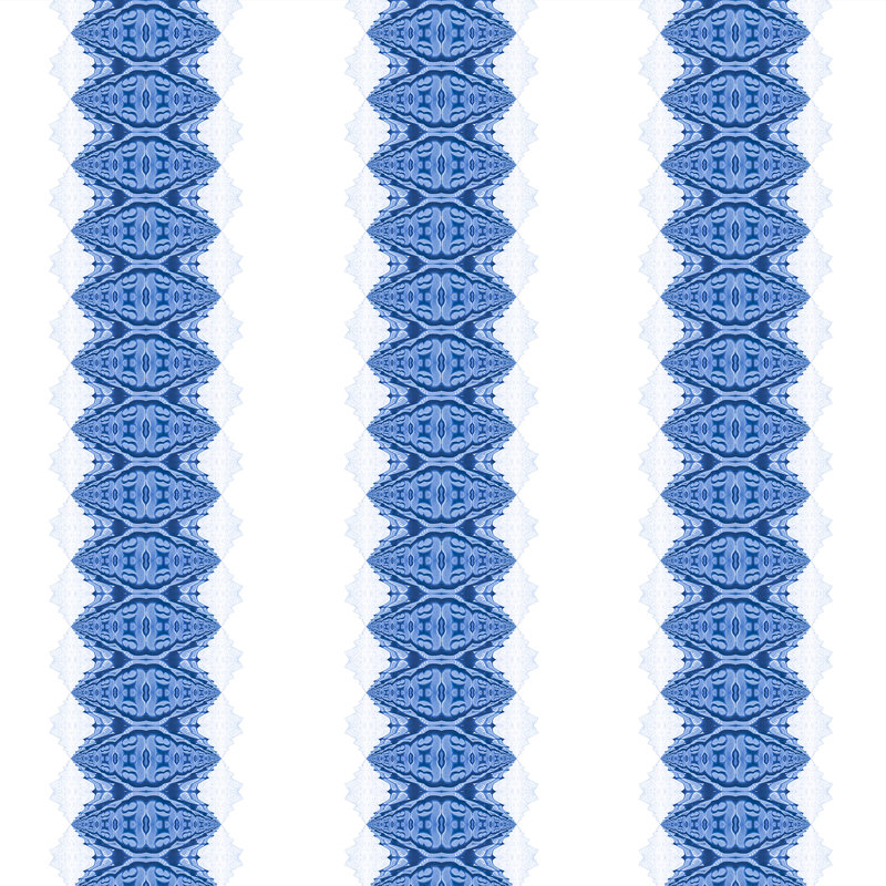 Lou | Surreal Stripe Wallpaper Double Roll, Blue/White
