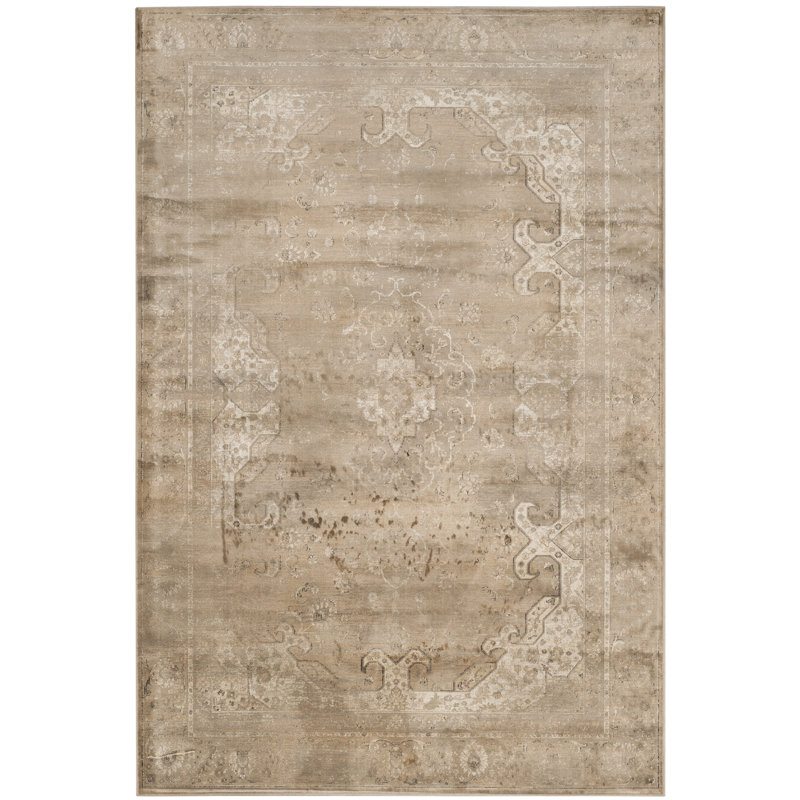 Tapis gris souris oriental Krauss, Rectangle 3 pi 3 po x 5 pi 7 po