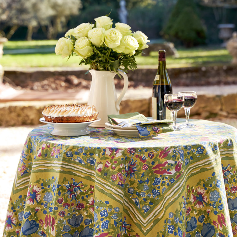 Jardine Tablecloth, 70" Round