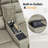 Zero zero clearance recliner  Electric Reclining Loveseat Sofa with Built-in Outlet & Storage, Faux Leather-510487814