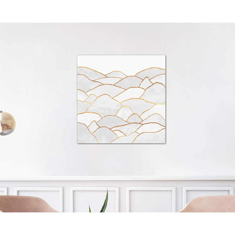 White Hills by Elisabeth Fredriksson - Wrapped Canvas Print, 66.04 cm H x 66.04 cm W x 3.175 cm D