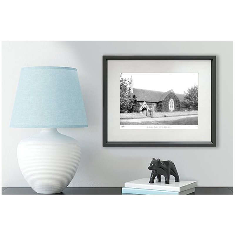 Albury, Parish Church 1906 by Francis Frith - Single Picture Frame Print, 40cm H x 50cm W x 2.3cm D