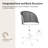Clarrisa Mid-Century Modern Office Chair with Arc-Shaped Back-1237845546