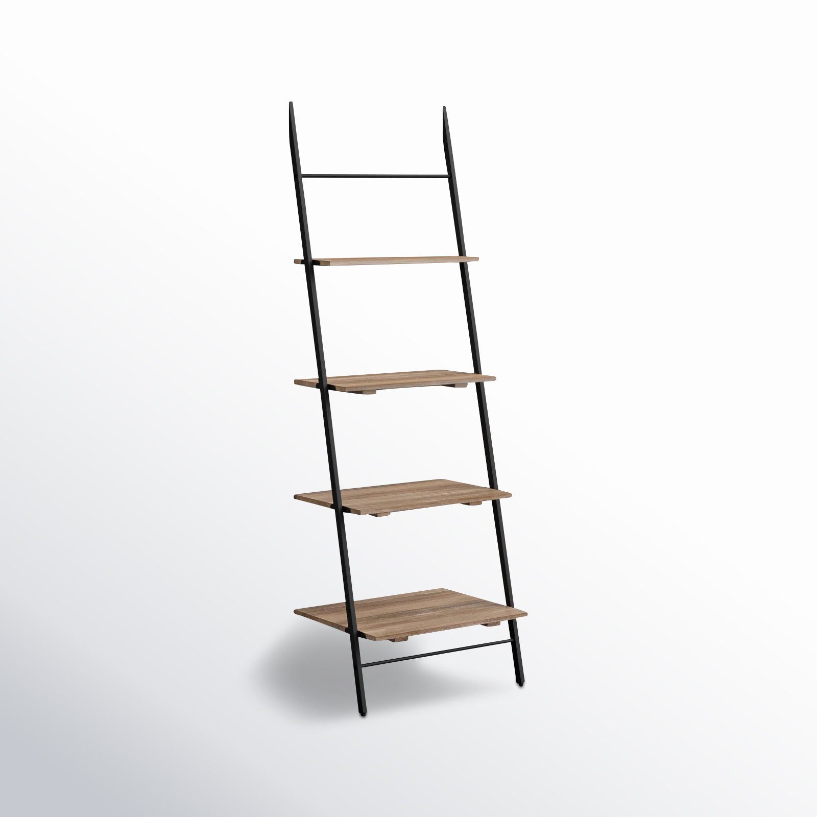 Innes Narrow Ladder Bookcase, Natural, (4 Shelves) 74" H x 24" W x 18" D