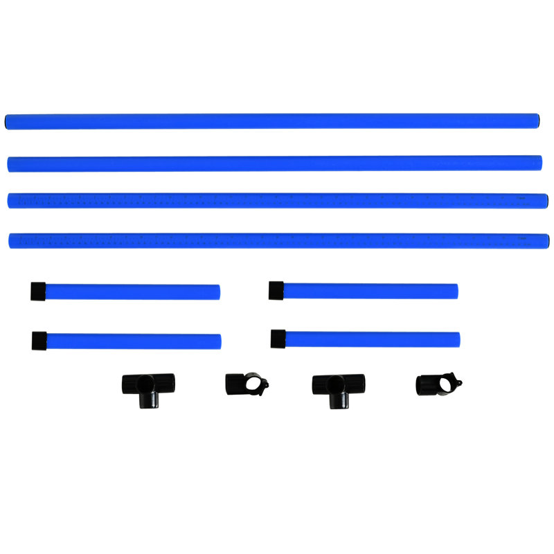 Dog Agility Course Equipment Gathering : 4 Jump With Adjustable Heights, Included Carrying Bag, And Work On Any Flat Area, Blue, 39" L Bars Carry Surface,