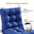 Outdoor Chair Cushion Tufted Seat & Back Cushion With Ties 40X21x4 Inch Waterproof UV Fade Resistant Replacement Cushion For Patio Garden Furniture,Grey-265555460
