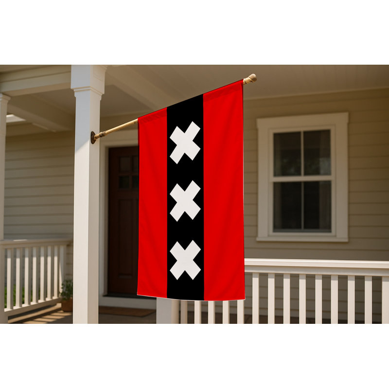 Amsterdam City Flag - Drapeau extérieur, 36" H x 60" W