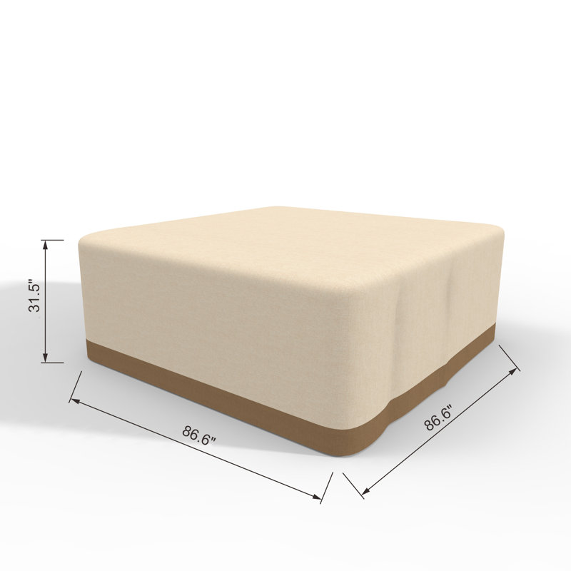 Outdoor Patio Table Cover, Beige