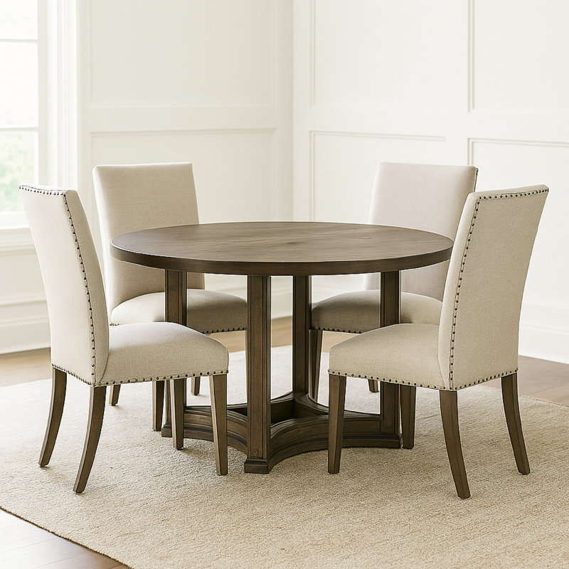 Boward Round Dining Table in Weathered Oak