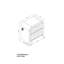 Beverly Black and White Nightstand with cooler and Speaker