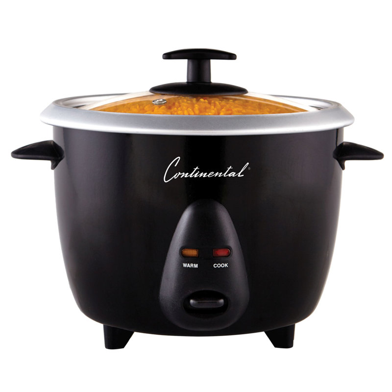 Cuiseur à riz continental, 12 tasses, Noir
