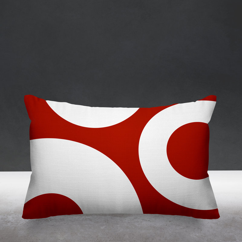 Coussin lombaire intérieur / extérieur Luella, Rouge