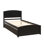 Lit plateforme simple avec lit gigogne en bois massif pour rehausser le style de votre chambre à coucher