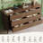 57" Wide Fluted 6 Drawer Double Dresser with Charging Station-391457085