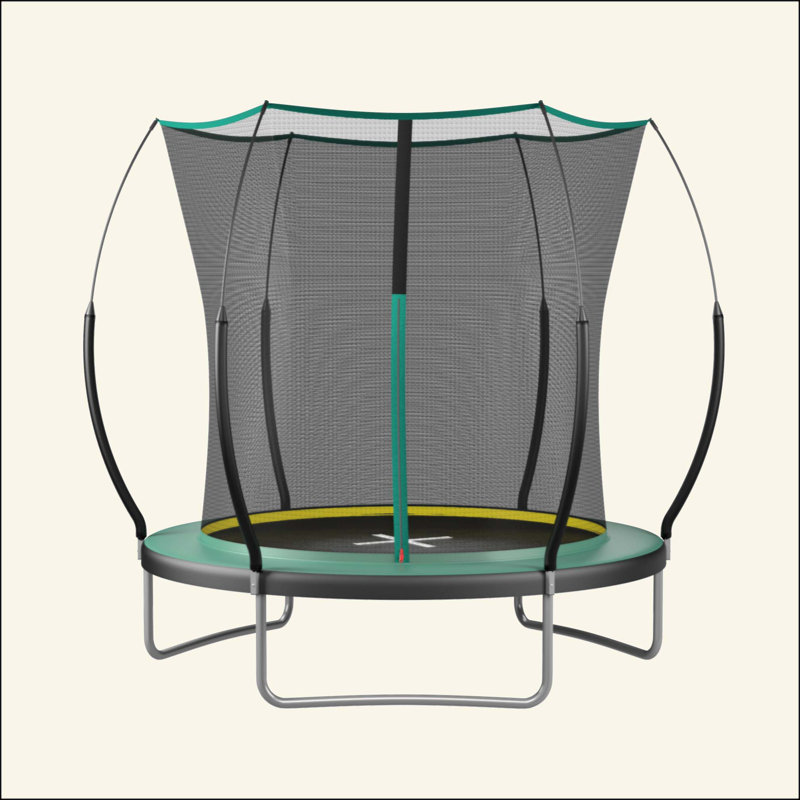 Trampoline Springfree No Gap de 6 pi avec cordes élastiques, silencieux et sécuritaire pour les enfants, tapis de saut résistant aux rayons UV