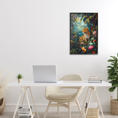 «Wild Side Jungle Cheetah», estampe numérique par Petal Prints Design