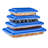 4 Sets Of High Borosilicate Rectangular Glass Bakeware Set With PE Lid-70605673