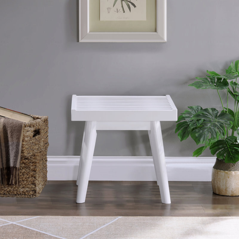 Tabouret de ferme minimaliste avec pieds fuselés Farmhouse