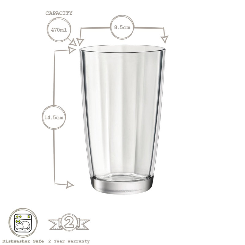 Pulsar Highball Glasses - 470ml - Purple