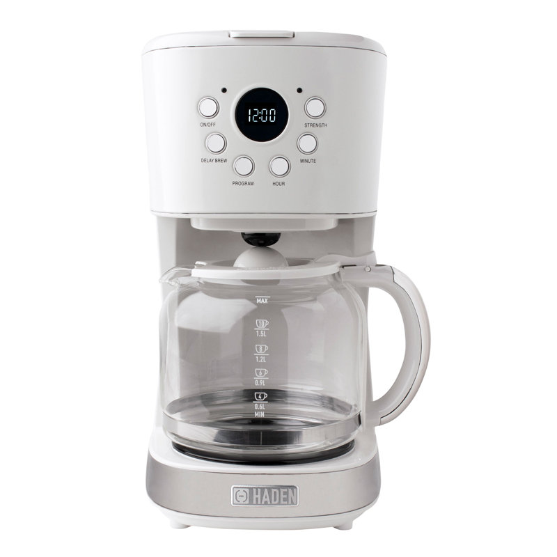 Cafetière ivoire Haden 12 tasses, Ivoire blanc