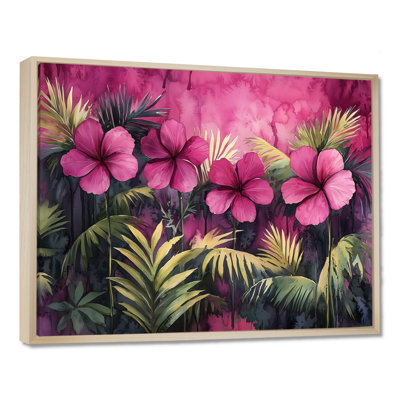 Conkel Lavender Hibiscus Tropical Symphony - Hibiscus Wall Art