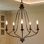 Lustre 5 lumières façon bougie Holk