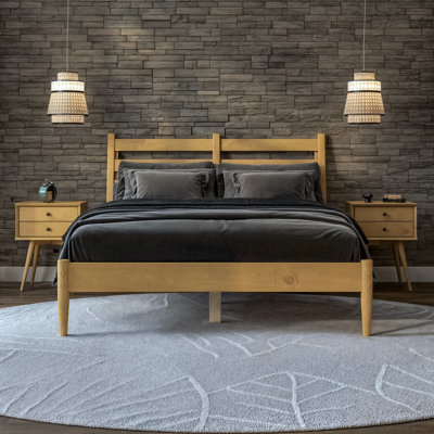 Ashlie Solid Wood Platform Bed