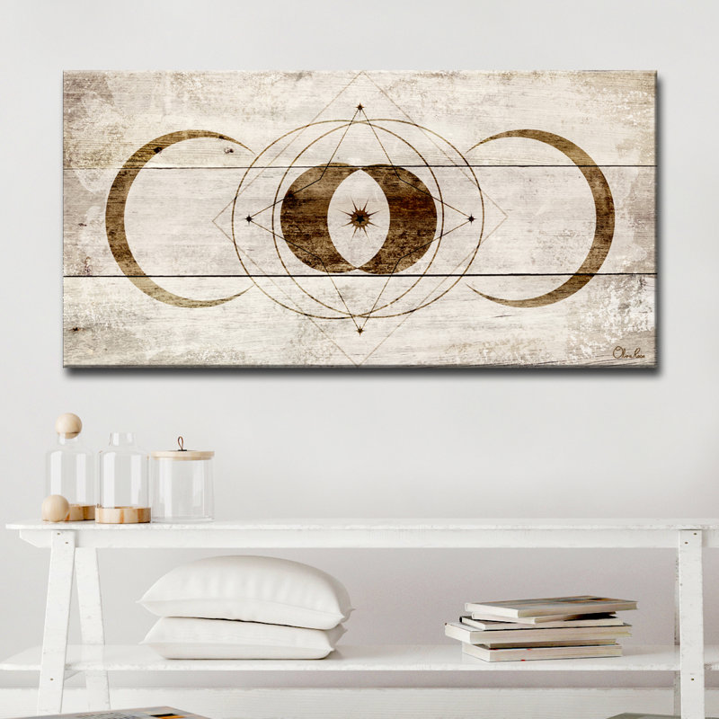 " Lunar Eclipse " by Olivia Rose, 12" H x 24" W x 1.5" D