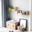 Ensemble de 2 tablettes en rotin Boho