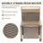 Recliner Patio Chair with Cushions-1407145557