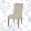 Chaise d'appoint rembourrée beige La Verne