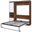 Armoire murale blanche - Solution compacte pour les maisons Support de matelas confortable Matériau de contreplaqué et de bonne nuit de sommeil Multifonctionnel avec un côté Processus d'assemblage simple Pleine grandeur Enregistrer Ajouter-716090836