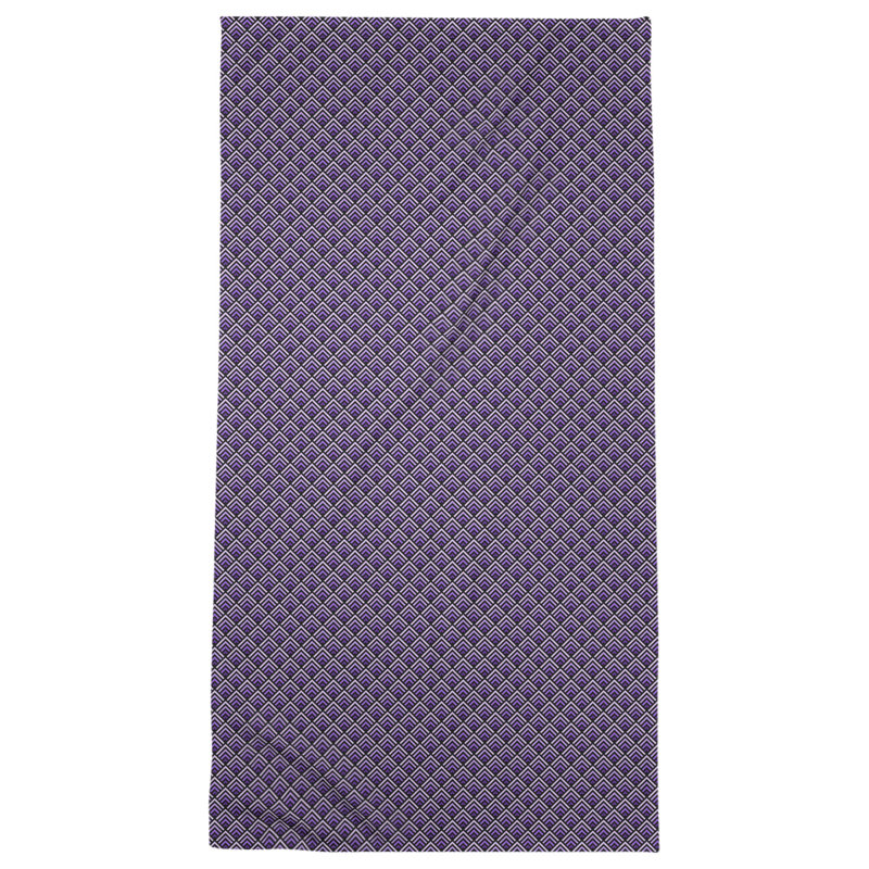 Serviette de bain géométrique katelyn elizabeth, Noir / Mauve