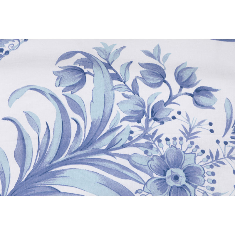 Cotton Floral Duvet Cover, King Duvet Cover + 2 King Pillowcases