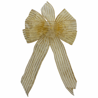 14'' Abstract Fabric Bow