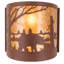 2 - Light Flush Mounted Sconce