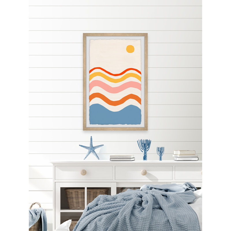 Reflecting Rays - Single Picture Frame Painting, 30cm H x 20cm W x 3.81cm D
