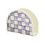 Violet Check Napkin Holder