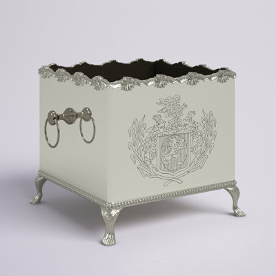Cammy Brass Elevated Planter