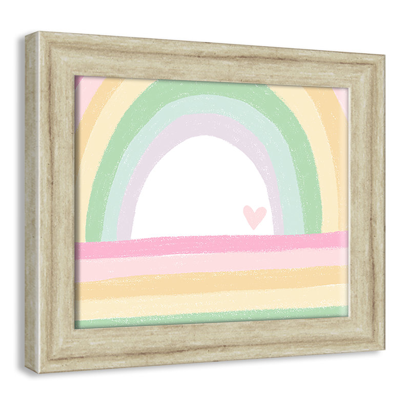 Décoration murale pour enfants, H 10 po x l 12 po x P 0,63 po, Beige Flat Framed