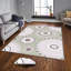 Tapis rose / vert en polyester tissé à la machine Woodsburgh-1824075443