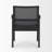 Black Leather Dining Side Chair