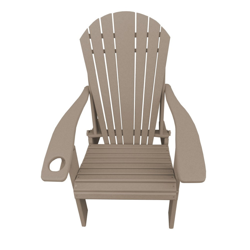 Dermando Foldable Outdoor Adirondack Chair, Sand