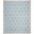 Rodgers Hand Woven Flat Weave Wool/Cotton Geometric Rug in Light Blue/Ivory-2119935866