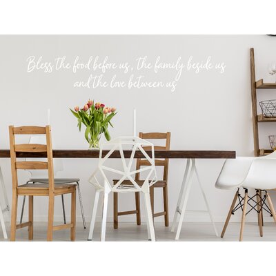 Bless the Food Before Us the Family Beside Us and the Love Between Us Wall Decal -  Story Of Home Decals, KITCHEN 157f